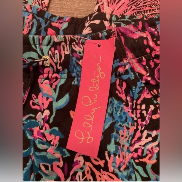 Lilly Pulitzer Emora Pants Joggers Onx Twilight XXS NWT - Picture 5 of 7